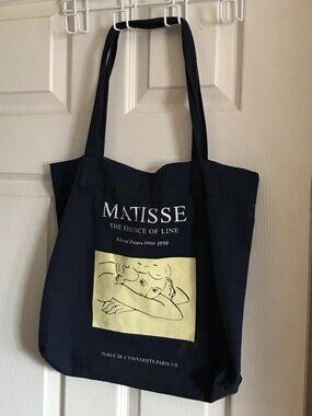 Matisse Tote Bag Navy Blue Book Bag